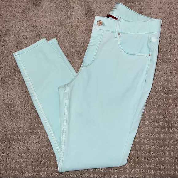 White House Black Market WHBM Sculpt Skinnt Ankle Mint 8 Petite - Picture 1 of 8